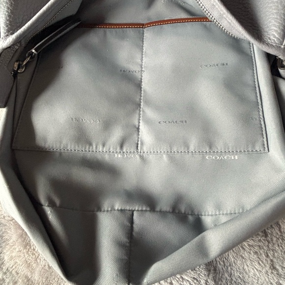 NWOT-Coach Cary Gray Pebbled Leather Handbag - Picture 16 of 16